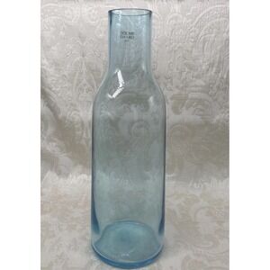 Holmegaard 1825 Glass Vase Blue Translucent Crystal Minima Cecilie Manz Signed
